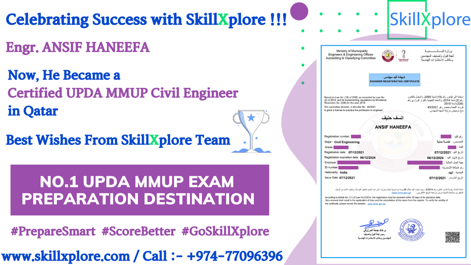 Qatar MMUP Exam For Civil Engineers
