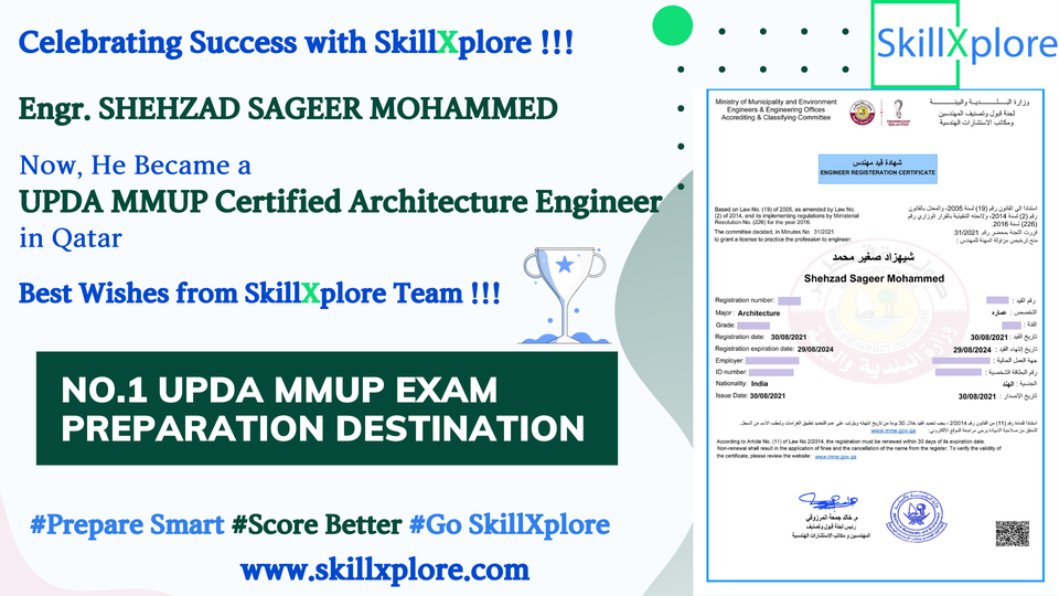 upda qatar architect exam questions