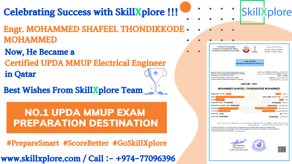 UPDA Qatar Exam Syllabus Electrical