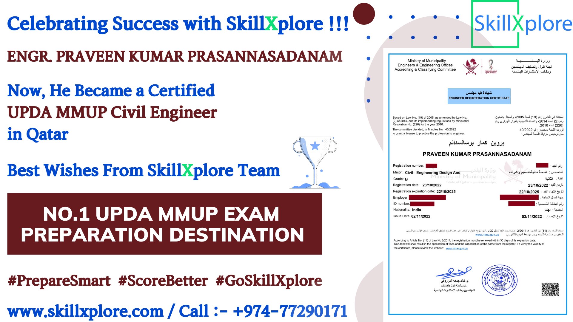 MMUP Civil Engineering Exam Qatar