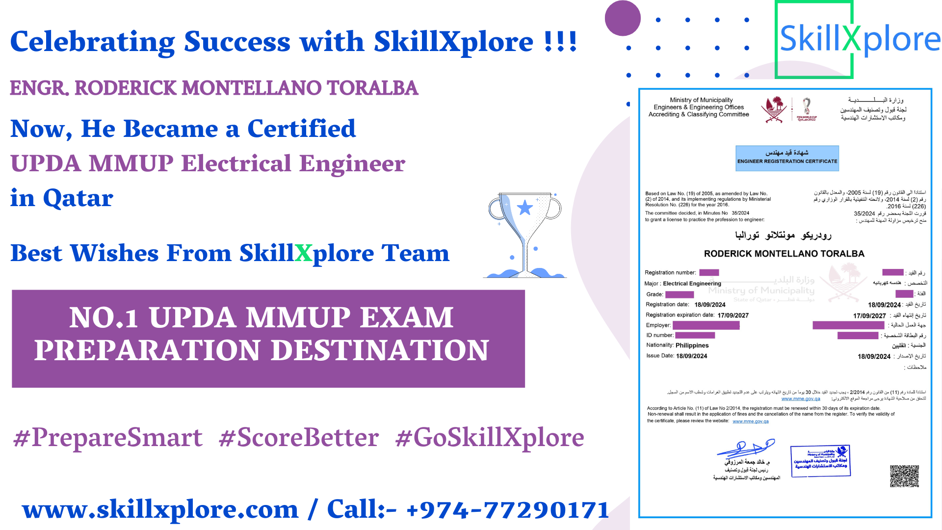 MMUP Electrical Exam Training in Qatar