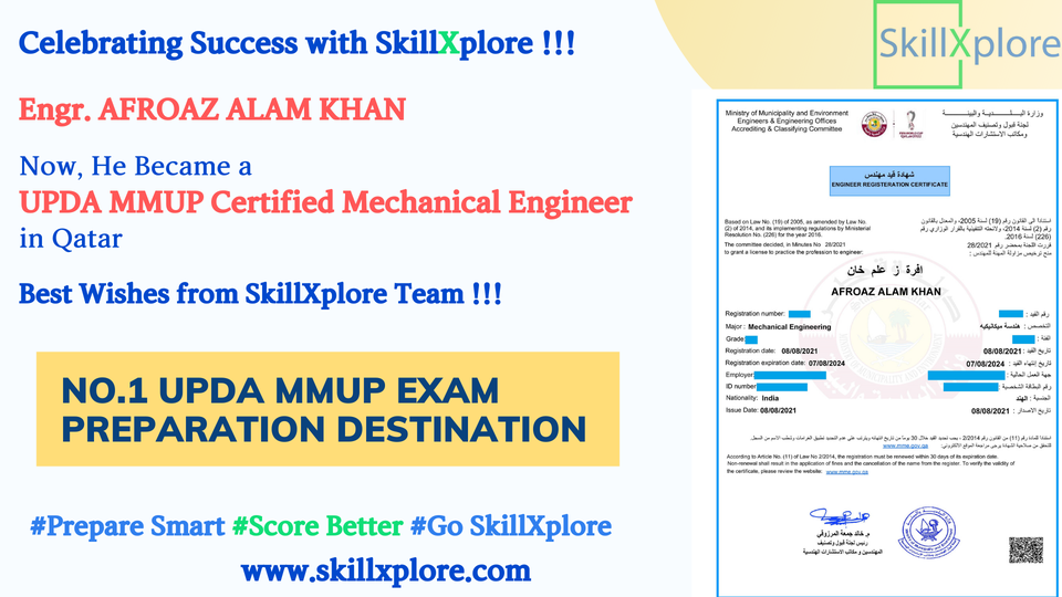 UPDA Qatar Exam Questions Mechanical