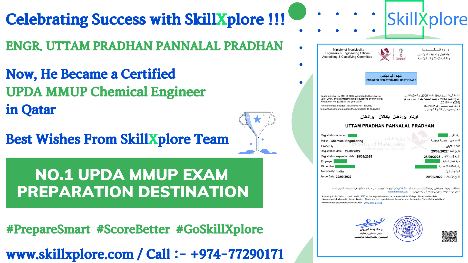 UPDA Chemical Engineering Exam Qatar