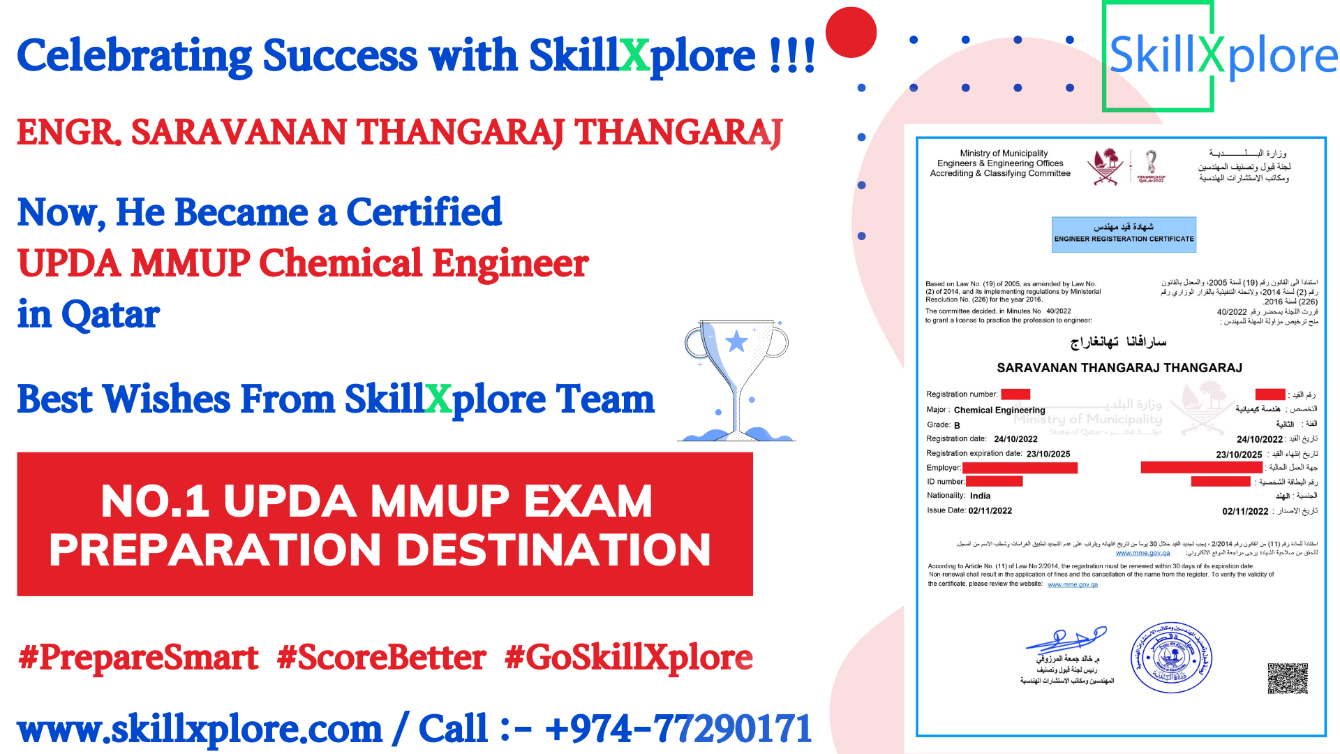 UPDA Chemical Engineering Exam Qatar