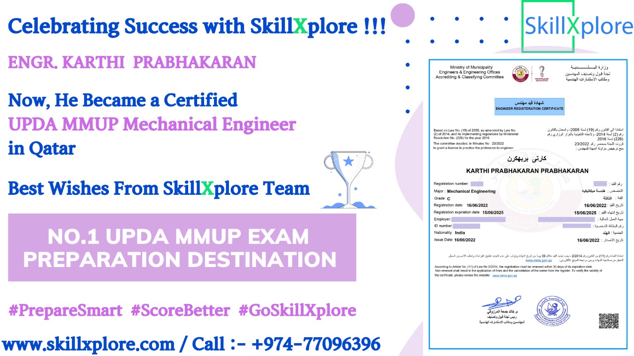 UPDA Qatar Mechanical Questions