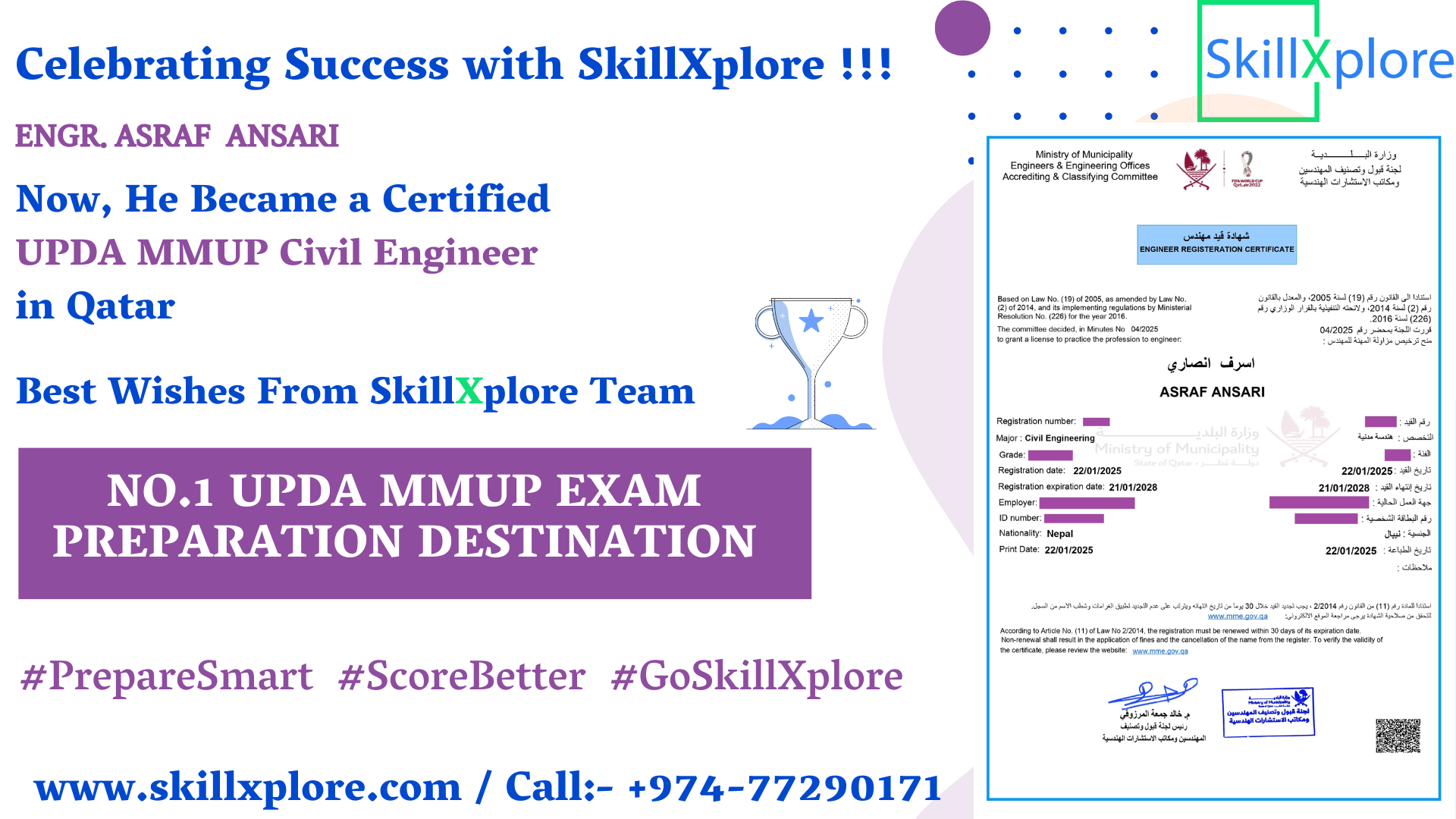 MMUP Exam Training Qatar SkillXplore